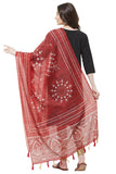 Maroon Color Ethnic Warli Digital Print Chanderi Silk Dupatta For Women