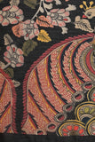 Black Color Kalamkari Floral Digital Printed Chanderi Silk Dupatta