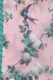 Floral Print Pink Color Pure Cotton Scarf