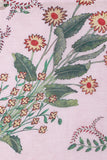 Floral Print Pink Color Pure Cotton Scarf
