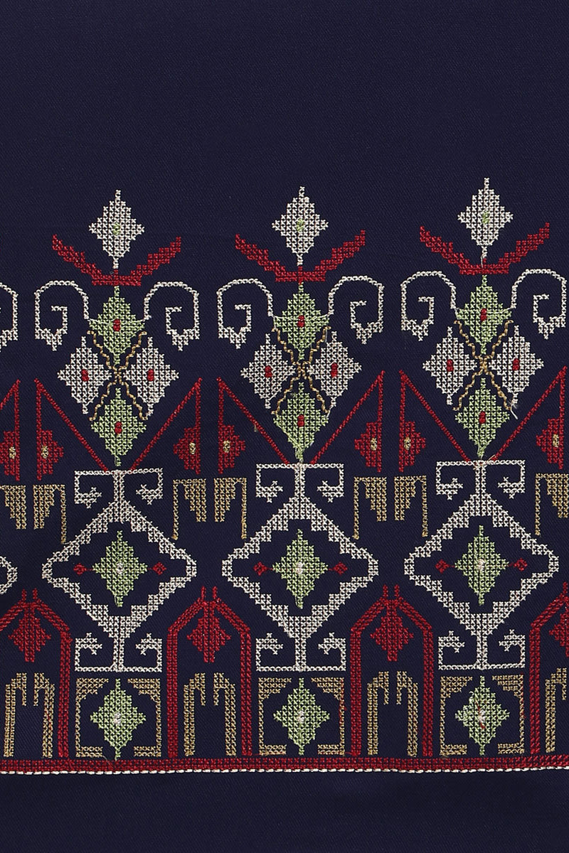 Navy Blue Pure Viscose Winter Stole