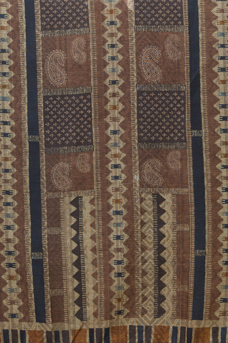 Traditional Ethnic Print Chanderi Silk Chanderi Silk Dupatta