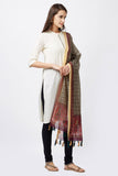 Digital Heritage Motif Print Chanderi Silk Dupatta