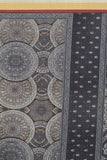 Black And White Mandala Digital Print Chanderi Silk Dupatta