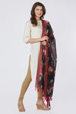 Digital Floral Rose Print Chanderi Silk Dupatta
