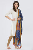 Digital Temple Motif Printed Chanderi Silk Dupatta