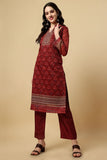 Maroon Chanderi Silk Digital Printed Unstitched Salwar Suit