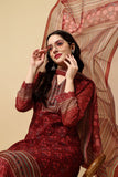 Maroon Chanderi Silk Digital Printed Unstitched Salwar Suit