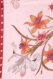 Floral Print Light Peach Color Pure Cotton Scarf