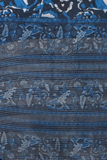 Blue Color Ethnic Ajrakh Digital Print Zari Silk Dupatta
